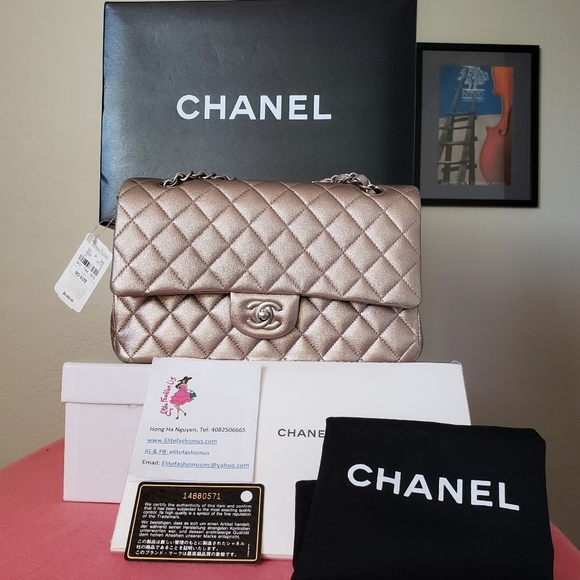 Chanel classic dark gold medium bag - Picture 15 of 16